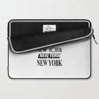 I Heart New York City Black and White New York Poster I Love NYC Design black-white home wall decor Laptop Sleeve Gallery Image 2