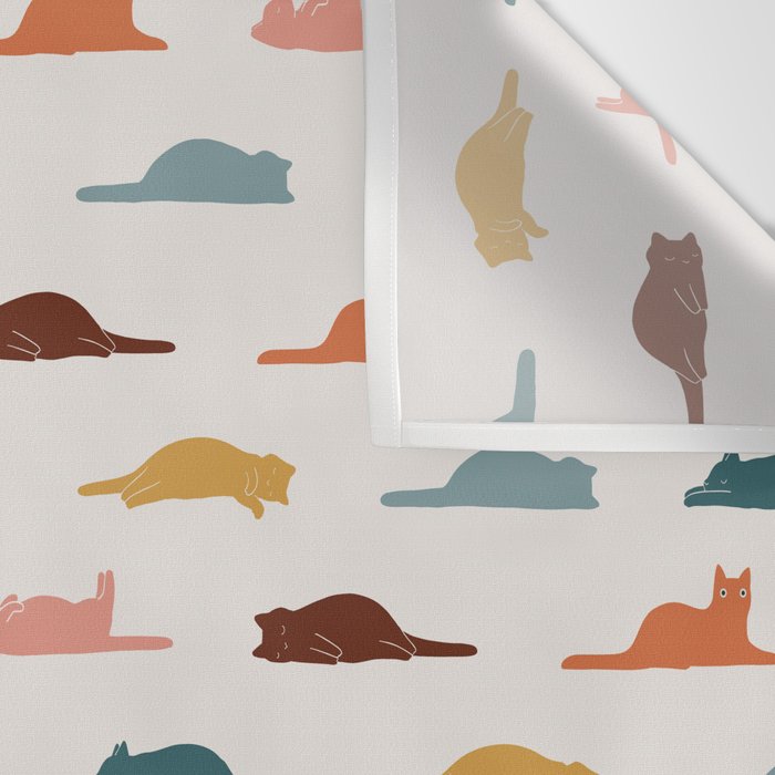 Lazy Cat Pattern Wall Tapestry Gallery Image 3