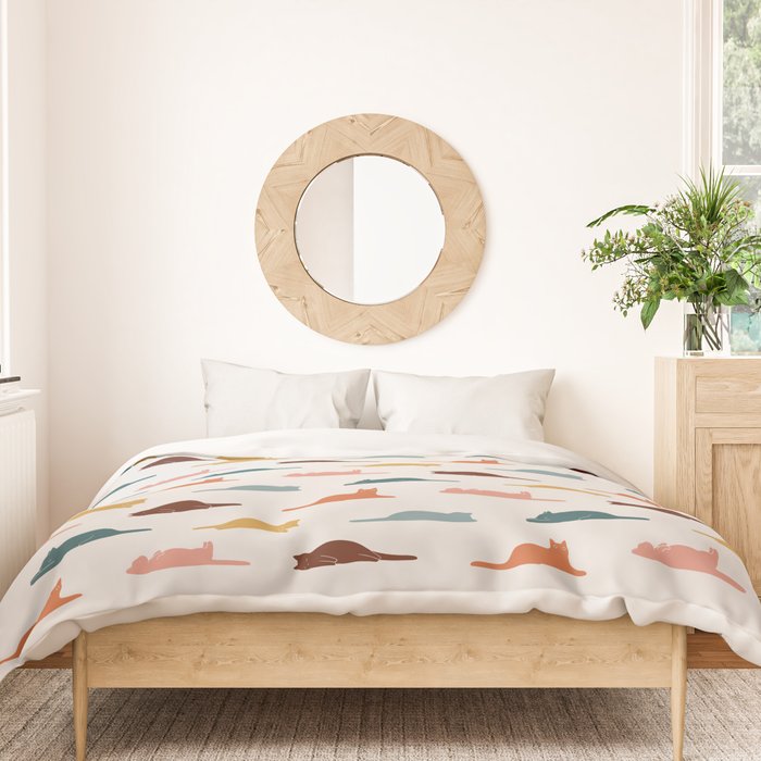 Lazy Cat Pattern Duvet Cover Gallery Image 3