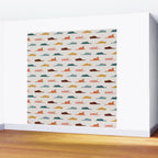 Lazy Cat Pattern Wall Mural Gallery Image 2