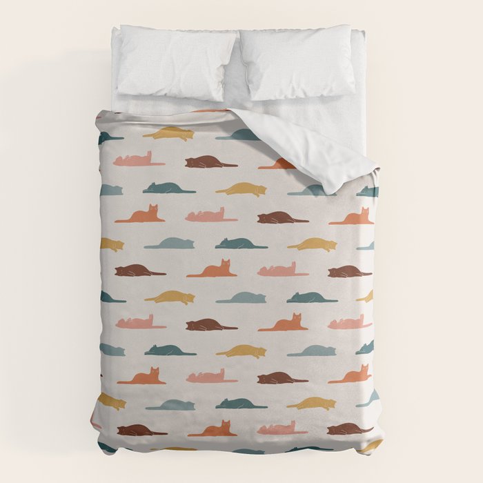 Lazy Cat Pattern Duvet Cover Gallery Image 6