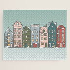 Snow Capped Row Houses Jigsaw Puzzle Gallery Image 1