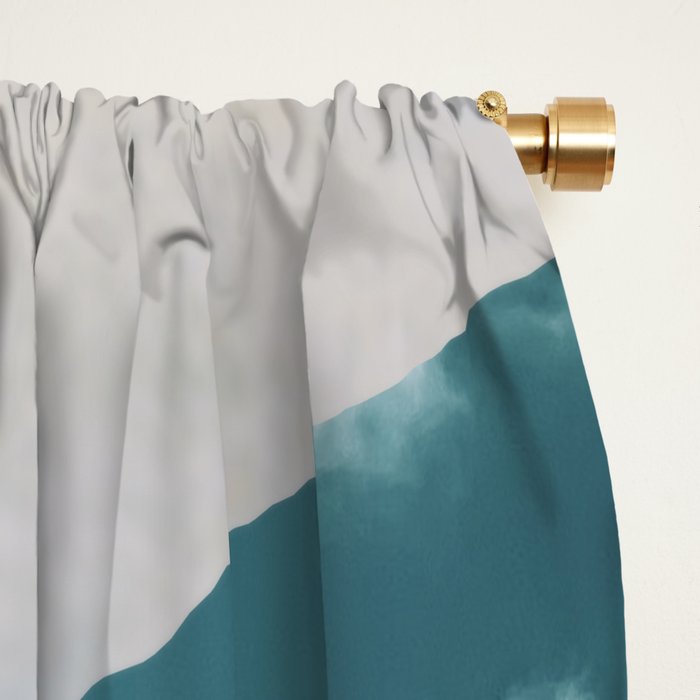 woman portrait /collage 3 Window Curtain Gallery Image 2