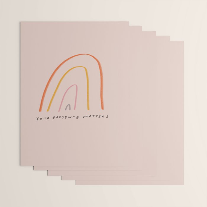 "Your Presence Matters" Wrapping Paper Gallery Image 3