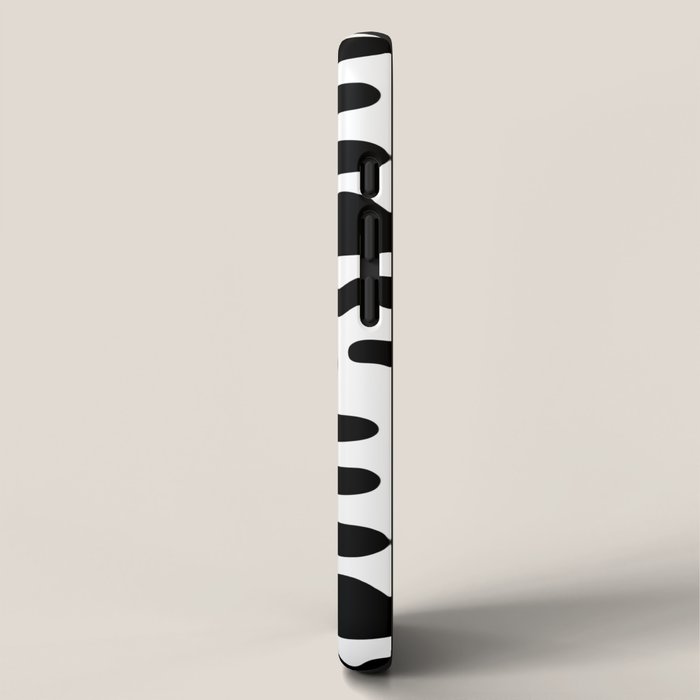 Abstract black and white symbol art pattern iPhone Case Gallery Image 2