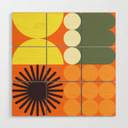 Retro 18C Wood Wall Art Gallery Image 1