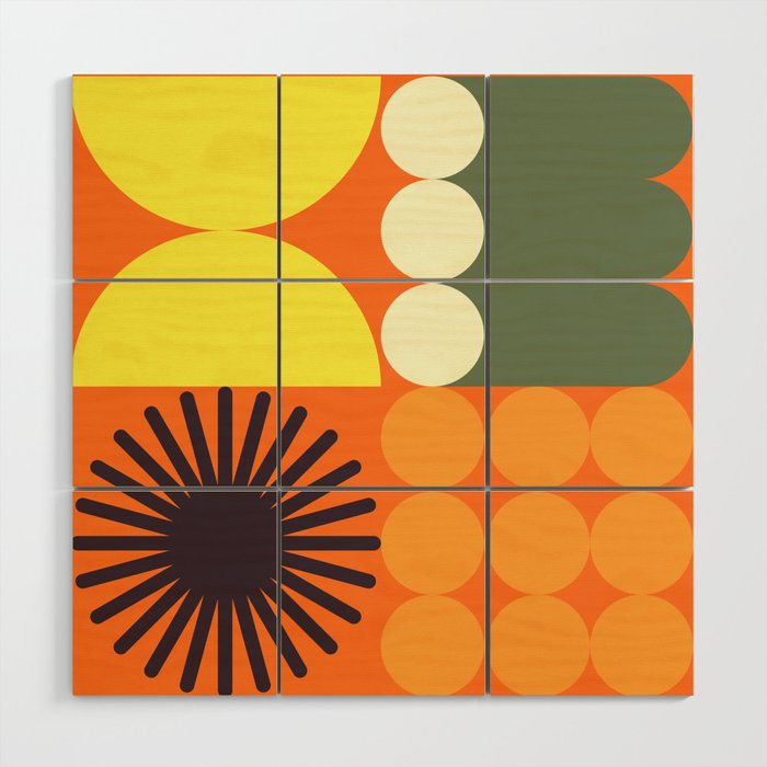 Retro 18C Wood Wall Art Gallery Image 1