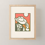 Sunset Cowboy Mini Art Print Gallery Image 1