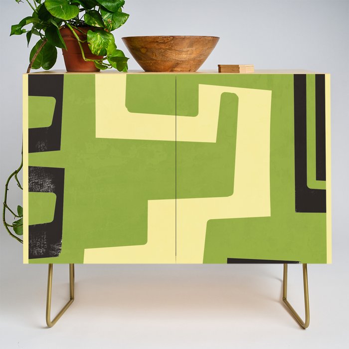 Modern Abstract Minimal Shapes 148 Credenza Gallery Image 1