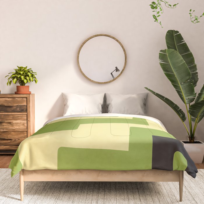 Modern Abstract Minimal Shapes 148 Comforter Gallery Image 3