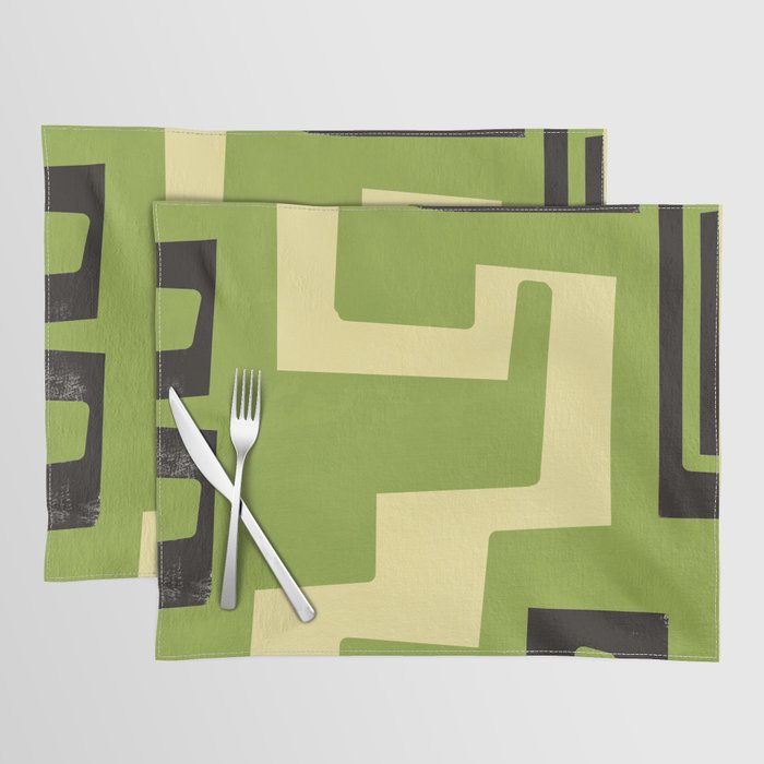 Modern Abstract Minimal Shapes 148 Placemat Gallery Image 1