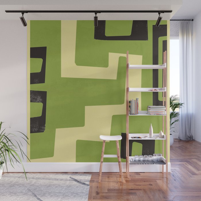 Modern Abstract Minimal Shapes 148 Wall Mural Gallery Image 1