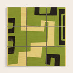 Modern Abstract Minimal Shapes 148 Wood Wall Art Gallery Image 1