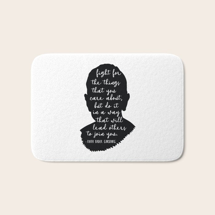 Ruth Bader Ginsburg Quote Bath Mat Gallery Image 1