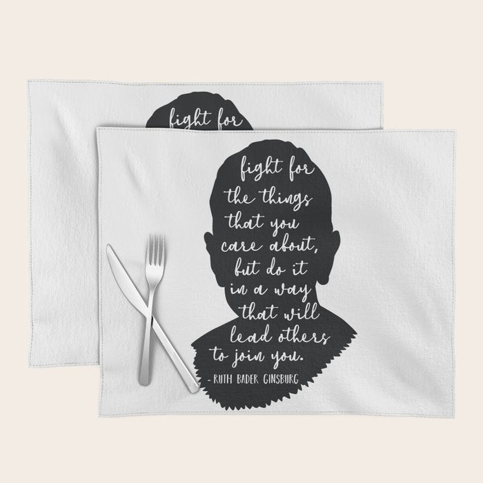 Ruth Bader Ginsburg Quote Placemat Gallery Image 1