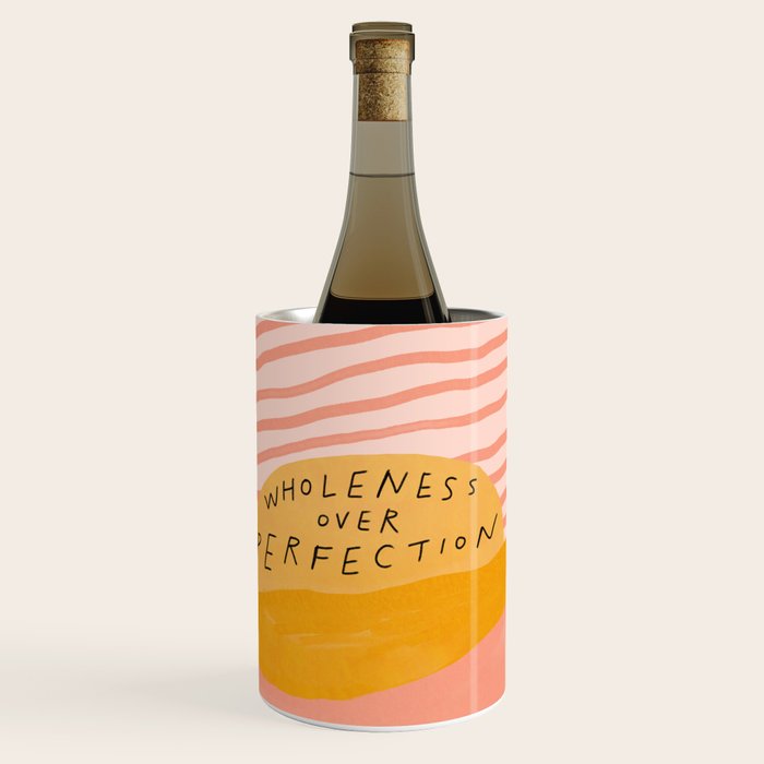 Wholeness Over Perfection | Waves Hand Lettering Design Wine Chiller Gallery Image 1