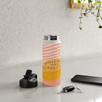 Wholeness Over Perfection | Waves Hand Lettering Design Water Bottle Gallery Image 4