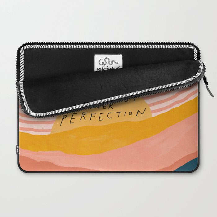 Wholeness Over Perfection | Waves Hand Lettering Design Laptop Sleeve Gallery Image 2