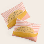 Wholeness Over Perfection | Waves Hand Lettering Design Pillow Sham Gallery Image 3