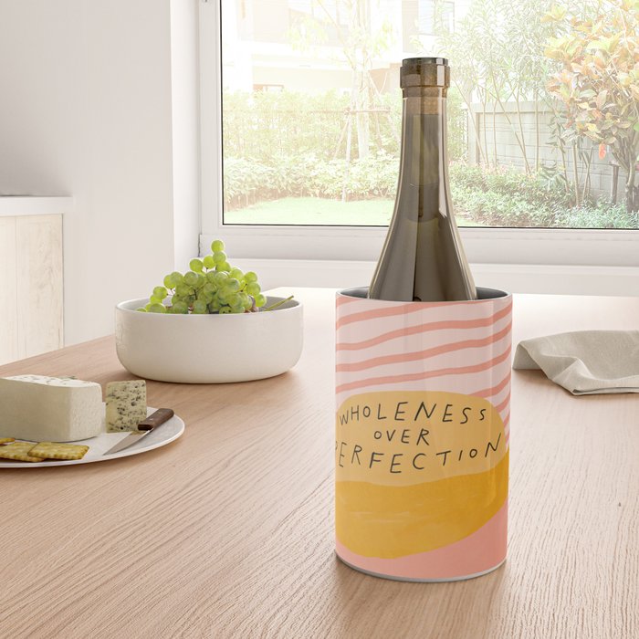 Wholeness Over Perfection | Waves Hand Lettering Design Wine Chiller Gallery Image 4