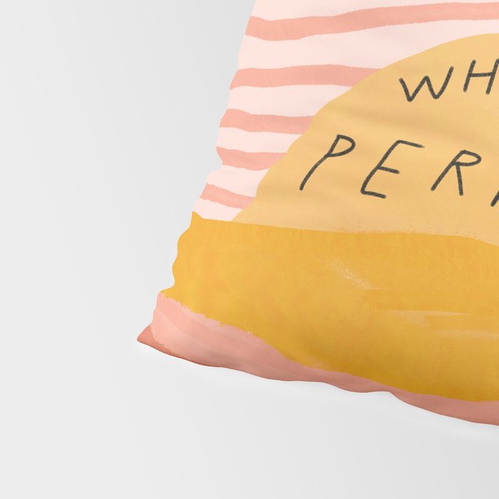 Wholeness Over Perfection | Waves Hand Lettering Design Pillow Sham Gallery Image 4