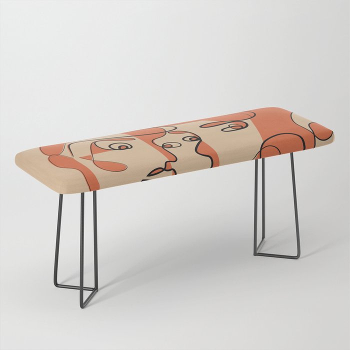 Abstract Faces 12 Bench Gallery Image 1