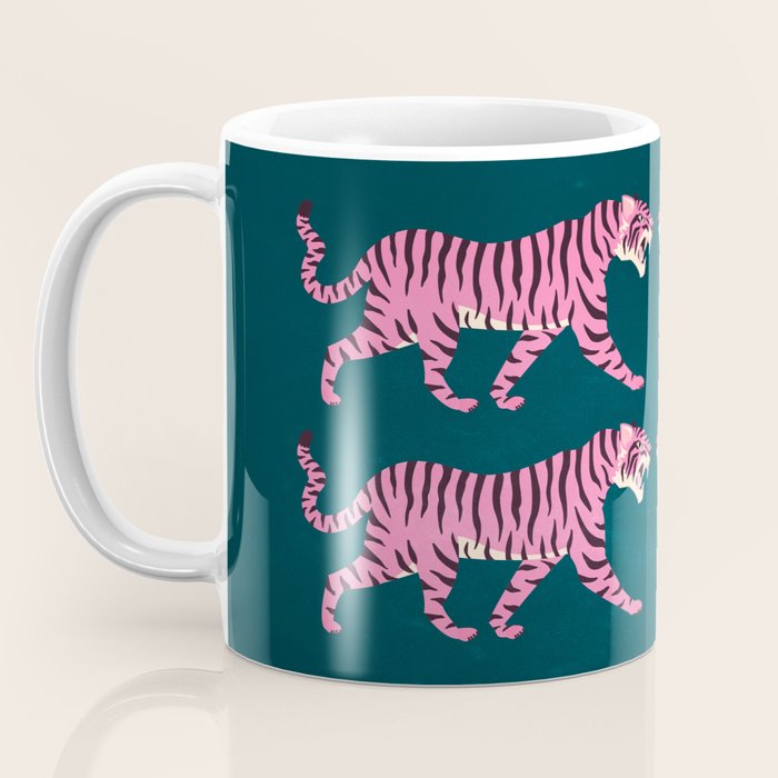 Fierce: Night Race Pink Tiger Edition Coffee Mug Gallery Image 3