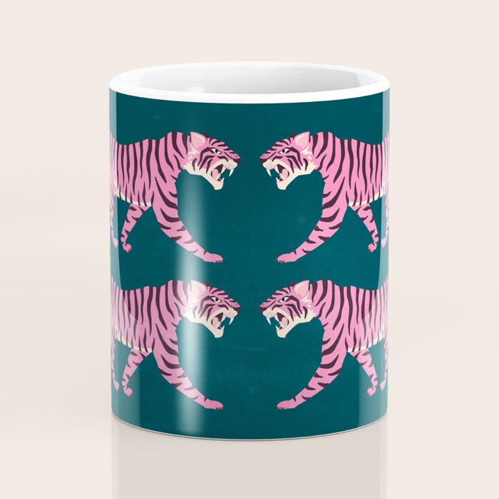 Fierce: Night Race Pink Tiger Edition Coffee Mug Gallery Image 4