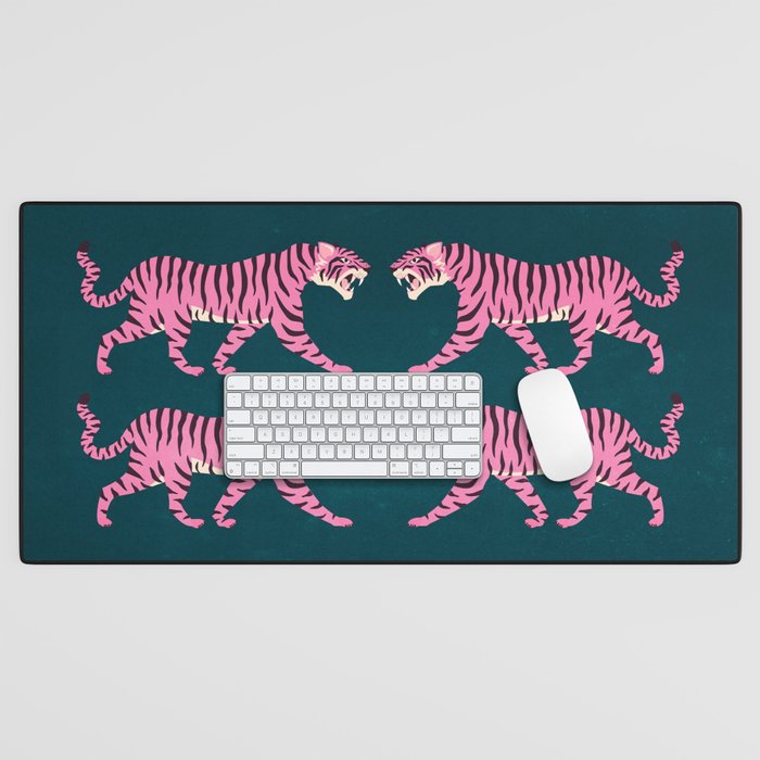 Fierce: Night Race Pink Tiger Edition Desk Mat Gallery Image 1