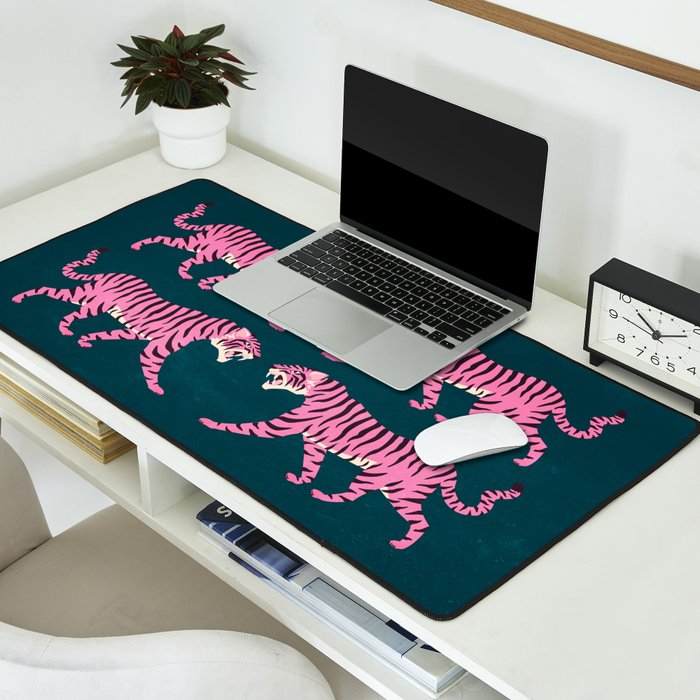 Fierce: Night Race Pink Tiger Edition Desk Mat Gallery Image 2