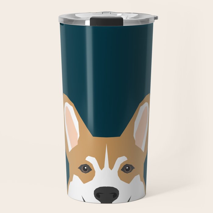 Teagan - Corgi Welsh Corgi gift phone case design for pet lovers and dog people Travel Mug Gallery Image 1