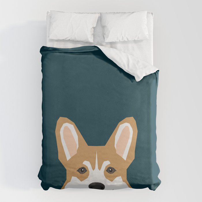 Teagan - Corgi Welsh Corgi gift phone case design for pet lovers and dog people Duvet Cover Gallery Image 1