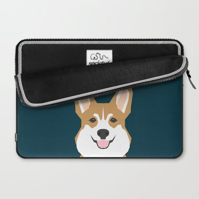 Teagan - Corgi Welsh Corgi gift phone case design for pet lovers and dog people Laptop Sleeve Gallery Image 2
