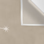 Gemini Zodiac Star Constellation Line Art Beige Wall Tapestry Gallery Image 3