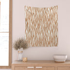 Tiger Stripes In Neutral Wall Tapestry Gallery Image 2