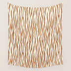 Tiger Stripes In Neutral Wall Tapestry Gallery Image 4