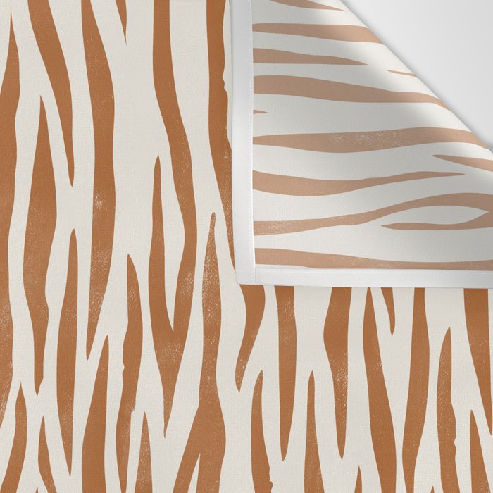 Tiger Stripes In Neutral Wall Tapestry Gallery Image 3