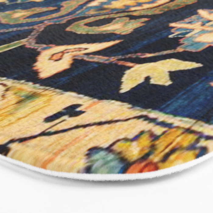Mahal Floral Vintage Persian Runner Rug Print Bath Mat Gallery Image 3