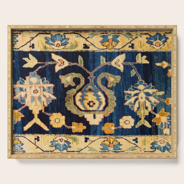 Mahal Floral Vintage Persian Runner Rug Print Serving Tray Gallery Image 1