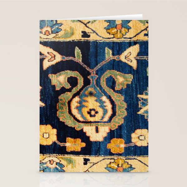 Mahal Floral Vintage Persian Runner Rug Print Stationery Card Gallery Image 1