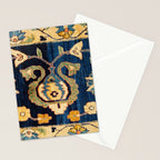 Mahal Floral Vintage Persian Runner Rug Print Stationery Card Gallery Image 2