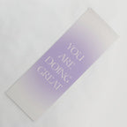 You Are Doing Great Lavender Gradient Yoga Mat Gallery Image 1
