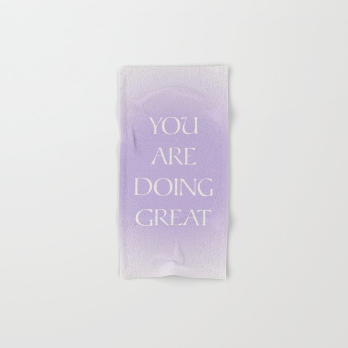 You Are Doing Great Lavender Gradient Bath Towel Gallery Image 1