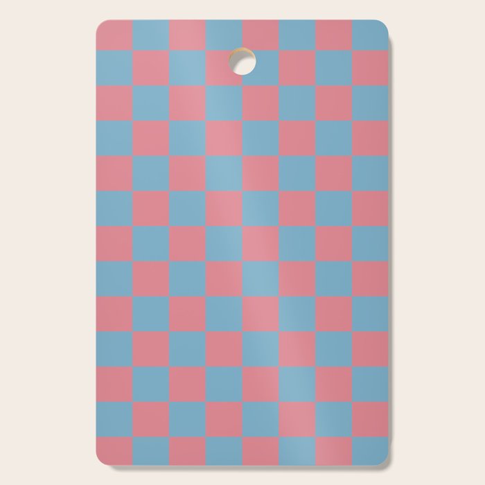 Cool Eclectic Revival Checks Cutting Board Gallery Image 1