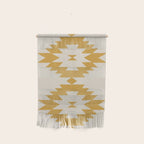 Southwestern Minimalism - Golden Yellow Neutral Beige Wall Hanging Gallery Image 1