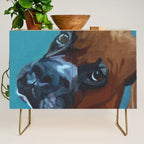 Leo the Boxer Dog Portrait Credenza Gallery Image 1
