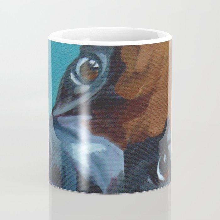 Leo the Boxer Dog Portrait Coffee Mug Gallery Image 4