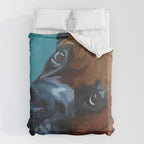 Leo the Boxer Dog Portrait Duvet Cover Gallery Image 6