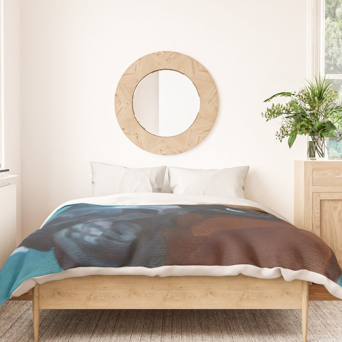 Leo the Boxer Dog Portrait Duvet Cover Gallery Image 3