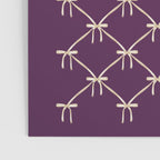 Bows & Ribbons Pattern XXXV Dark Purple Poster Gallery Image 3